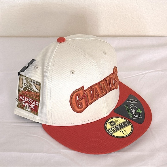 NEW ERA “SF Giants” Repreve Green Collection 59FIFTY Fitted Hat Size 7 7/8 NWT - Picture 3 of 6